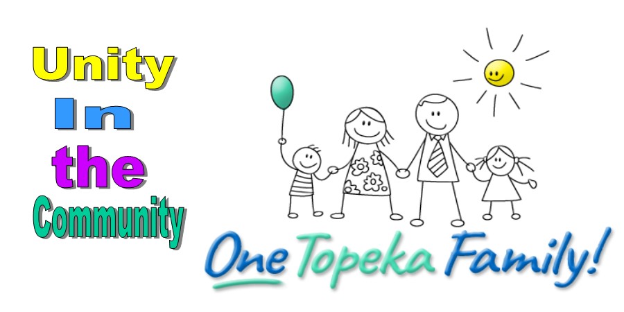 One Topeka Family Logo 2 All White